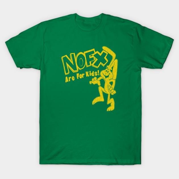 90s nofx are for kids gold T-Shirt by Tangan Pengharapan